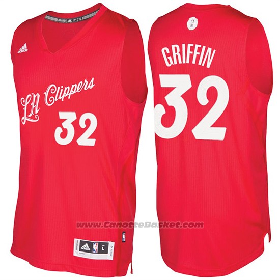Maglia Natale 2016 Los Angeles Clippers Blake Griffin #32 Rosso